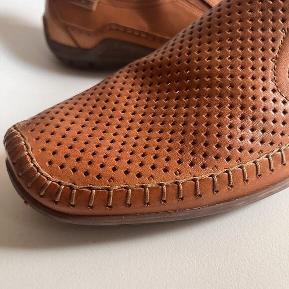 Pikolinos Azores 06H-3126 Driving Shoe Men EU 42 US 9-9.5 Brandy Leather